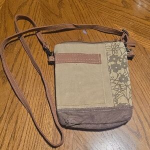 Myra Bag Brown and Tan Crossbody Bag